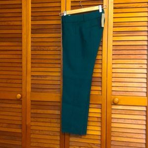 J. Crew, emerald green pants, size 4P